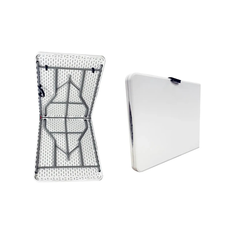 Mesa Plegable Rectangular Blanca 180x70x74 cm