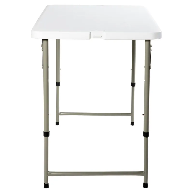 Mesa Plegable Rectangular Blanco 120x60x74 cm