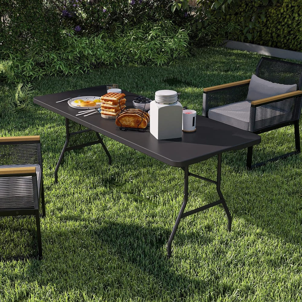 Mesa Plegable 180cm Negra